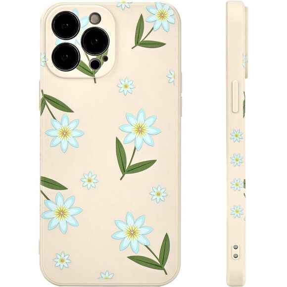 NEW Case for iPhone 13 Pro Max Vintage Blue Flowers Pattern Design Qty 2 - Picture 1 of 7